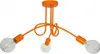 An orange industrial-style ceiling lamp with three flexible arms and exposed Edison bulbs, shown against a white background. Produktbild-Vorschau