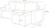 Ecksofa AMRO Schlafsofa mit Bettkasten CORD Stoff (Grau) Produktbild-Vorschau 7