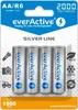 A blister pack of four AA rechargeable batteries. Náhled obrázku produktu
