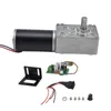 A collection of electronic components for a motor, including the motor itself, a circuit board, a mounting bracket, and various small hardware pieces, arranged on a white background. Náhled obrázku produktu