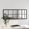 vidaXL Lustro ścienne czarne 100x40 cm metalowe - Lustro Podgląd zdjęcia produktu 4