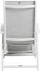 The back view of a white and light gray outdoor lounge chair. Produktbild-Vorschau