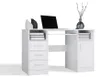 Delta Schreibtisch Weiss 120 Cm 3 Schubladen Schrank Regale Produktbild-Vorschau 8