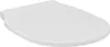 A white toilet seat is shown from a slightly elevated side angle against a white background. Anteprima dell’immagine prodotto
