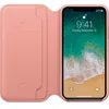 Kožené pouzdro Leather Folio Pink pro Apple iPhone X / Xs Náhled obrázku produktu 3