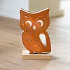 LED-uil, 18 cm, themalamp, lamp van hout, verlichting, Productafbeelding-voorbeeld 2
