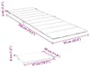 vidaXL Coussin pour chaise longue Rose Tissu Oxford Voir les images du produit 8