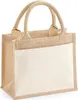 Westford Mill W425 | Coton Pocket Jute Gift Bag 26 x 22 x Voir les images du produit 1