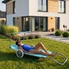 Sonnenliege mit Rädern mit Dach Klappliege Verstellbare Produktbild-Vorschau 5