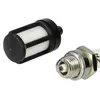 A fuel filter and a spark plug are shown on a white background. Produktbild-Vorschau