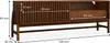 ADAMO Lowboard 145 cm aus Massivholz, Kastanie Finish - TV Produktbild-Vorschau 5