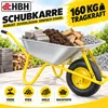 HBH® Schubkarre 85 Liter Garten Farbe gelb Profi Produktbild-Vorschau 1