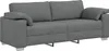 vidaXL Sofa 2 stk. Dunkelgrau Stoff Produktbild-Vorschau 5