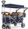 IMLEX Bollerwagen faltbar mit Dach IM-4268 Mitternachtblau Produktbild-Vorschau 1