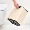Brabantia Bo, 7 L, Obdĺžnikový, Oceľ, Béžová, Plast, Pedál Náhľad obrázku produktu 2
