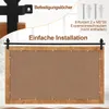 A mirror frame with a sliding barn door hardware system attached, showing installation instructions and hardware. Podgląd zdjęcia produktu