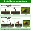 The image shows a step-by-step guide for installing garden edging, illustrating two methods for different soil types. Náhled obrázku produktu