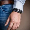 SERASAR | Pánský Prémiový Kožený Náramek [Flake] z Náhled obrázku produktu 4