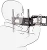 An illustration of a person holding a TV wall mount. Produktbild-Vorschau