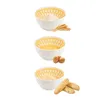 Three bowls with ingredients for breading, and breadsticks. Náhľad obrázku produktu