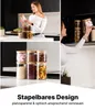Lot de 6 - Deco Haus Bocaux en verre réutilisables avec Voir les images du produit 4