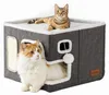 Kattenhuis voor Binnen - Warm en Comfortabel Vilt - Productafbeelding-voorbeeld 1