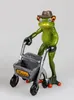Decoratieve kikker, opa, gepensioneerde, met rollator, Productafbeelding-voorbeeld 2
