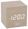 T'nB CLOCKSQWD, Digitaal wekkerradio, Kubus, Hout, Productafbeelding-voorbeeld 1