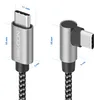 Two USB-C cables with different connector angles, showing dimensions. Produktbild-Vorschau