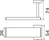 Haceka Edge toiletrolhouder 15,7x7,4x5,4cm grafiet Produktbild-Vorschau 3