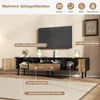 MODFU TV-Schrank Schwarz-Holzoptik,Lowboard 180cm mit Produktbild-Vorschau 6
