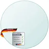 DELUKE® Tischplatte rund Ø 80 cm - Glas Gehärtet, 10 mm Produktbild-Vorschau 1
