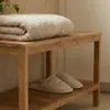 Naturel Home Holz Sitzbank mit Ablageboden 78 x 47 x 37 cm Produktbild-Vorschau 9
