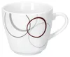 6er Set Espressotasse Palazzo mit Untertasse weiß Porzellan Produktbild-Vorschau 3
