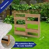 Coemo Vertikalbeet Braun Riga Kräuterbeet Holz Hochbeet Produktbild-Vorschau 5