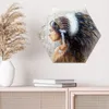 DEQORI Glasbild Echtglas 55x48 cm 'Profil einer Kriegerin' Produktbild-Vorschau 3