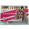 Schminke Make-Up 12 Schminkstifte mit Applikator Kostüm-Zubehör für Kinder & Erwachsene Kinderschminken Kindergeburtstag Anteprima dell’immagine prodotto