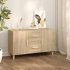 The Living Store Sideboard Sonoma-Eiche 100x36x60 cm Produktbild-Vorschau 1