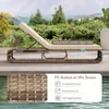 Chaise longue de jardin COSTWAY en polyrotin, chaise longue Voir les images du produit 5