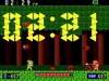 A screenshot from a video game, likely The Legend of Zelda, showing a character in a forest environment with enemies and game interface elements. Produktbild-Vorschau