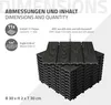 ECD Germany Płytki tarasowe WPC 30x30 cm 44er Spar Set na Podgląd zdjęcia produktu 6