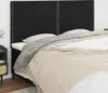 Kopfteile 4 Stk. Schwarz 100x5x78/88 cm Stoff Produktbild-Vorschau 2