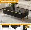 Table basse brillante Merax avec 2 tiroirs et éléments Voir les images du produit 10