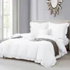 Weiße Bettwäsche Ruffy Premium Baumwollsatin 140x200 mit Produktbild-Vorschau 1