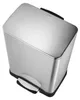 EKO - Neo-Cube Recycling Treteimer 28+18 Liter - Stainless Produktbild-Vorschau 4