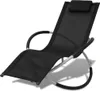 vidaXL Sonnenliege Geometrisch Outdoor Stahl Schwarz und Produktbild-Vorschau 7