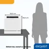 Exquisit Geschirrspüler GSP508-030D weiss | Spülmaschine 55 Produktbild-Vorschau 6
