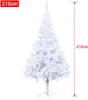 A white artificial Christmas tree on a white background with size indicators. Voir les images du produit