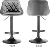lot de 2 tabourets de bar en velours Tabouret de bistrot Voir les images du produit 6