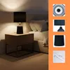 Relaxdays Tischlampe, gemusterter Keramikfuß, Stoffschirm, Produktbild-Vorschau 5